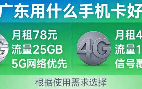 广东用什么手机卡好？2026年广东流量卡推荐