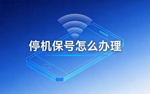 手机卡停机保号怎么办理？三大运营商停机保号全攻略（2026）