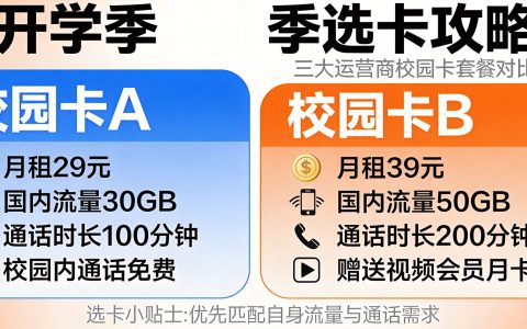 开学季手机卡推荐