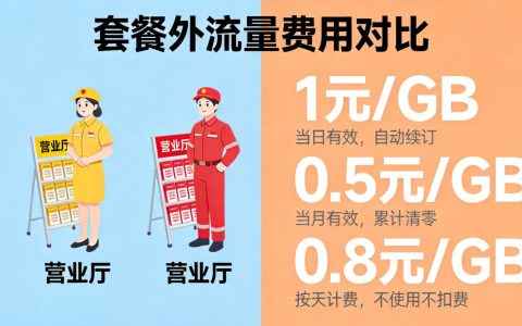 套餐外流量1G多少钱？三大运营商2026计费对比