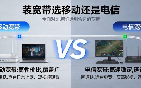 家里装宽带选移动还是电信？信号速度对比分析