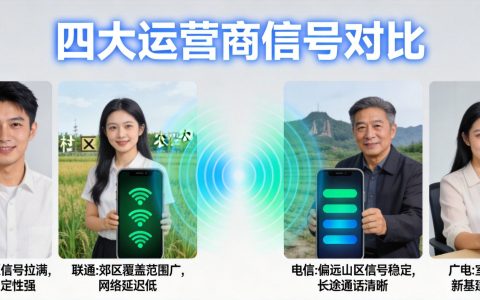 流量卡信号覆盖差异解析：移动/联通/电信/广电哪家强（2026版）