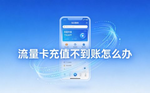 流量卡充值不到账怎么办？常见原因与解决方法