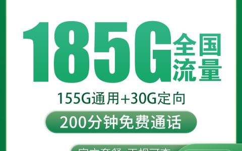 【已下架】N1移动风沙卡39元185G+200分钟【只发湖南长沙】