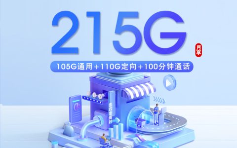 湛江电信专属卡【29元215G+100分钟】