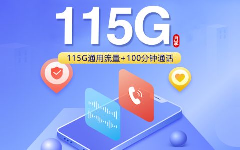 海南联通专享卡【39元115G+100分钟】