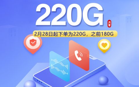 广东联通专享卡【28元220G】