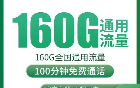 【已下架】N移动元宝卡39元160G+100分钟【只发安徽】