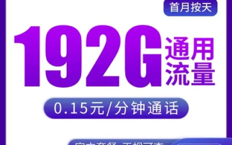 【已下架】N广电吉星卡29元192G【只发吉林】