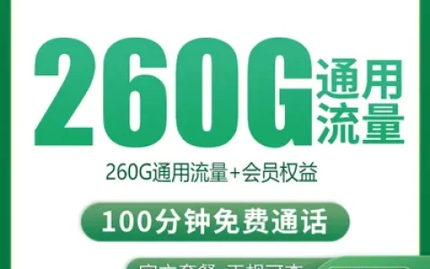 【已下架】N2移动金涛卡29.9元260G+100分钟【只发四川】