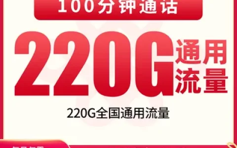 【已下架】G1联通双月卡29元220G+100分钟【发全国】