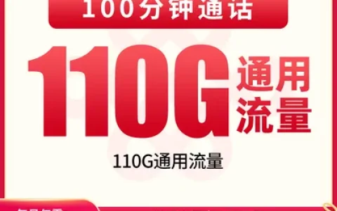 联通天星卡29元110G+100分钟【只发海南】