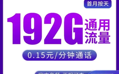 【已下架】N广电秦西卡29元192G【只发陕西】