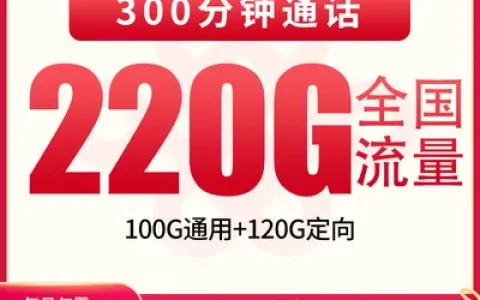联通风信卡39元220G+300分钟【只发福建】