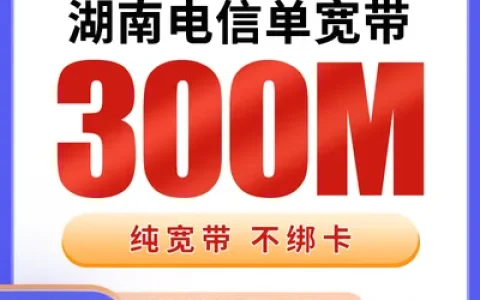 湖南电信单宽带960元包2年300M【只发湖南】