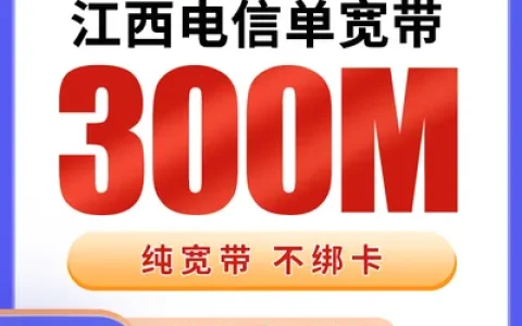 江西电信单宽带800元包年300M【只发江西】