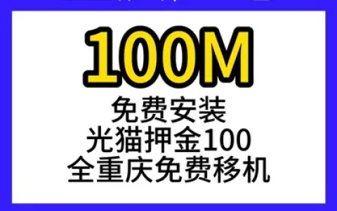 重庆广电单宽100M120元包年