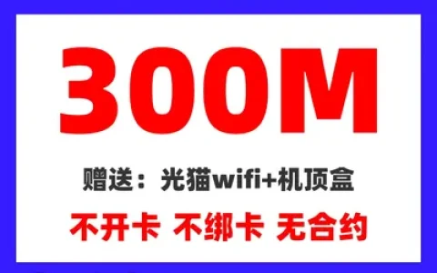 云南移动单宽带300M