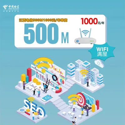 江西电信1000元/年500M单宽【FTTR】