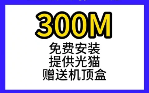 重庆移动单宽300M360元包年