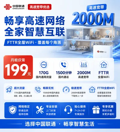 东营联通199元FTTR