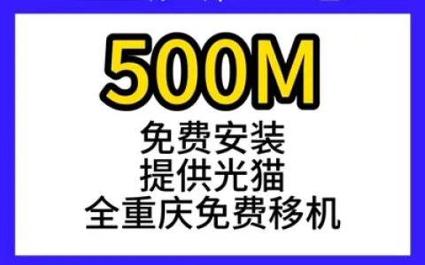 重庆广电单宽500M600元两年