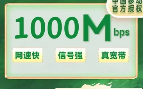 江苏南京移动66/月1000M（包安装费，+10元/月送路由器）