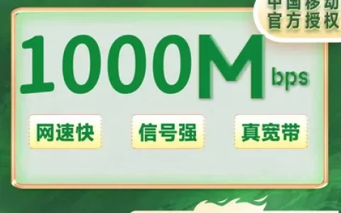 合肥移动1000M一年720元(包安装费)