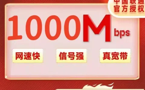 江苏南京联通49/月1000M