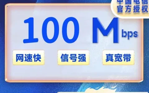 浙江杭州电信100M一年480元（包安装费）
