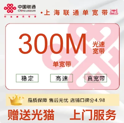 上海联通单宽300M480包年