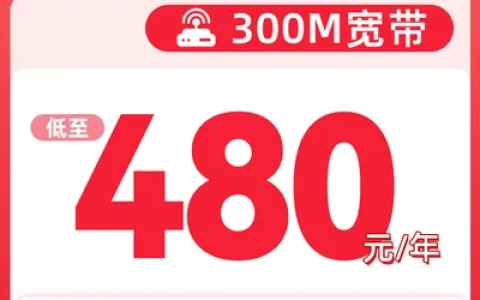浙江联通300M480元一年
