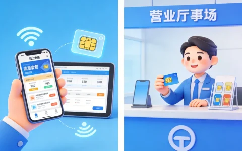 新手办流量卡必看：线上申请和营业厅办理区别