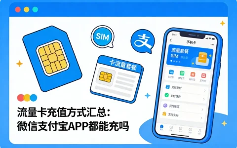 流量卡充值方式汇总：微信支付宝APP都能充吗
