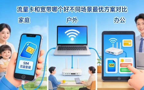 流量卡和宽带哪个好？不同场景最优方案对比