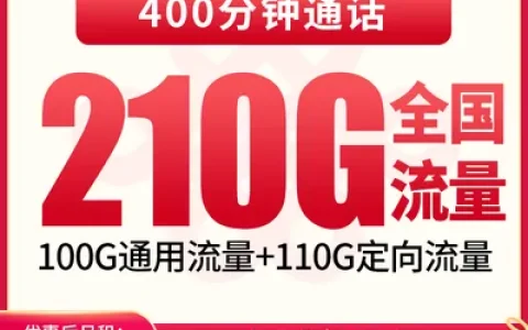 联通福气卡39元210G+400分钟【只发福建】