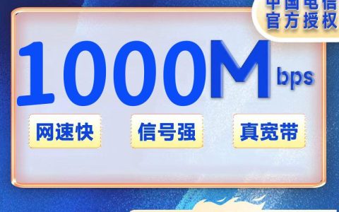 湖南电信1000M二年2400元+安装费100元