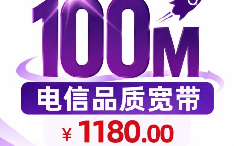 上海电信翼长宽100M单宽三年