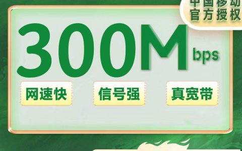 云南昆明移动宽带300M包年360元（包安装费包机顶盒）