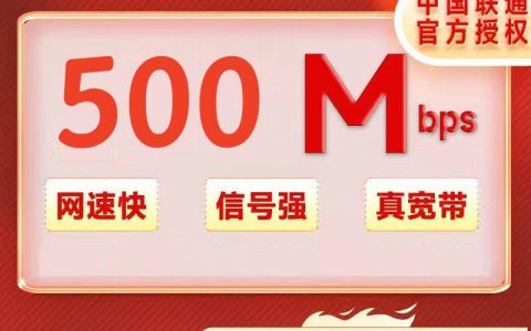 广西联通500M一年600元（包安装费，实名）