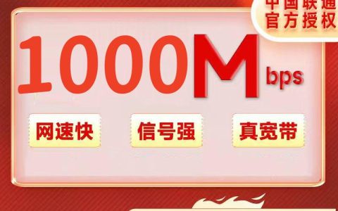 广西联通1000M一年960元（包安装费，实名）